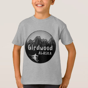 Girdwood Alaska skier T-Shirt