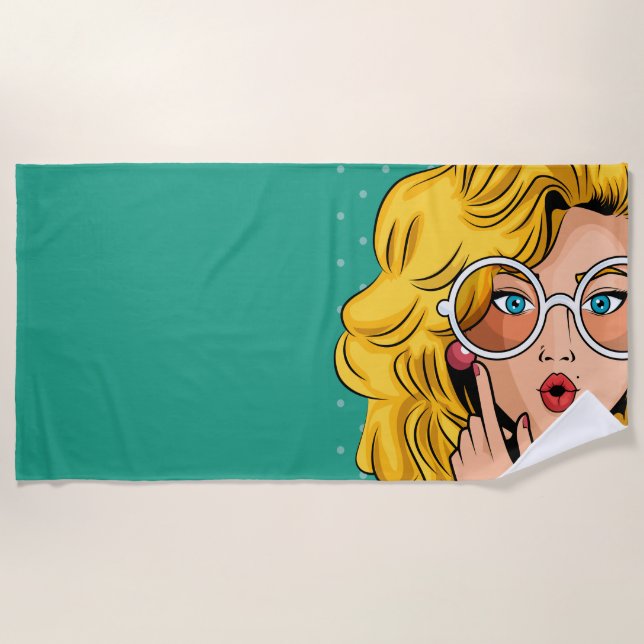 Girl #1 beach towel (Front)