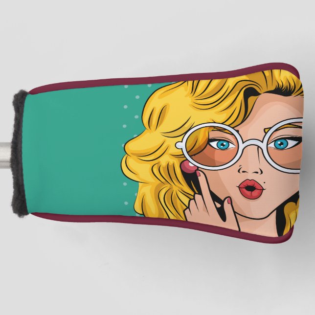 Girl #1 golf head cover (Front)