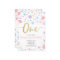 Girl 1st Birthday Pastel Rainbow Dots Confetti