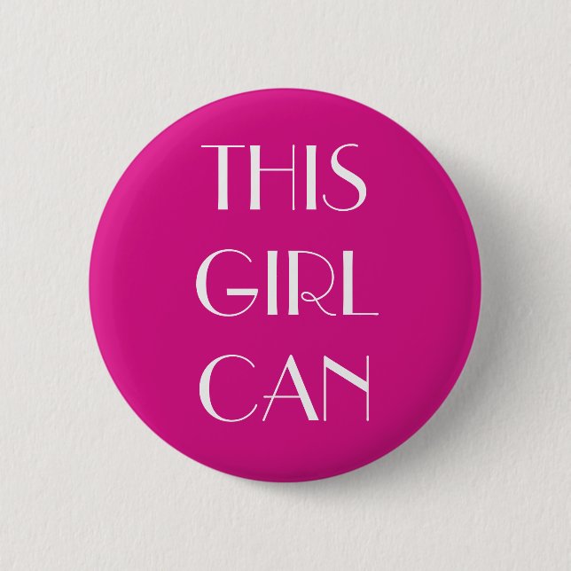 Girl 2 Inch Round Button (Front)