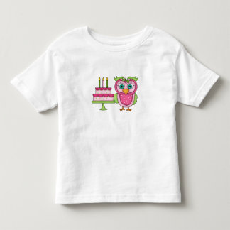 Girl 2T ~ Pink Birthday Owl T shirt