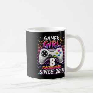 Girl 8 Awesome Since 2013 Video Game 8th Birthday  Coffee Mug