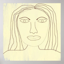 girl abstract drawing art