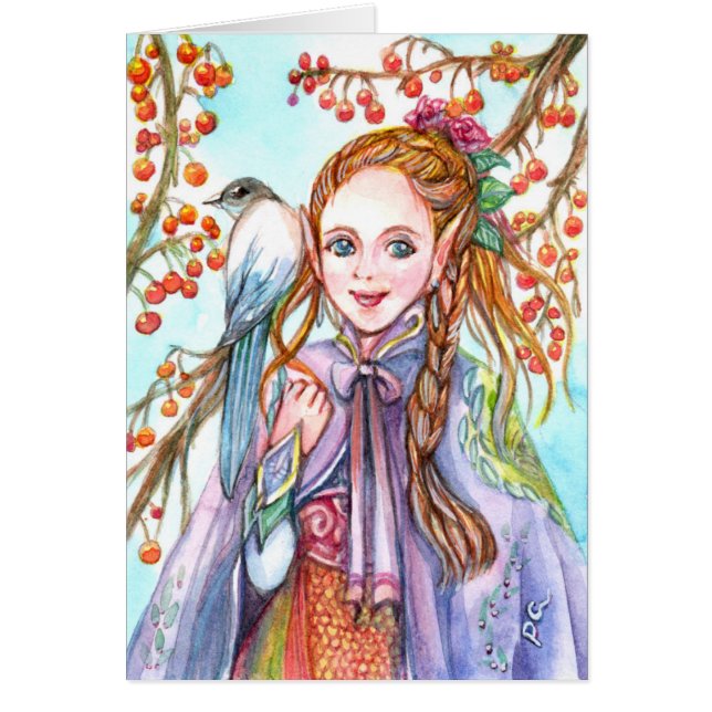 Girl and Bird (Front)