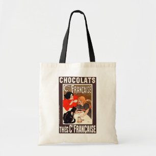 Girl and Cat, Vintage Poster, Alexandre Steinlen Tote Bag