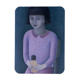 Girl and Doll 2003 Magnet
