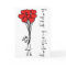 Girl and Heart Balloons Doodle Happy Birthday Card