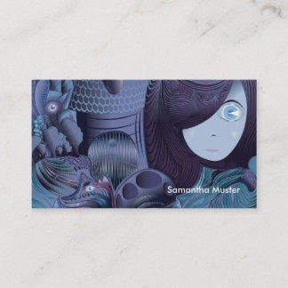 GIRL AND THE DARK FAIRY TALE BUSINESS CARD