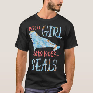 Girl Animal Lover Gift Seal Women Cute Sea Lion T-Shirt