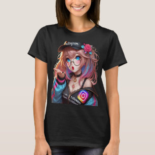 GIRL ANIME MILLY Q THANKING HIS FOLLOWERS T-Shirt