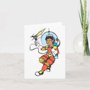 Girl Astronaut Card