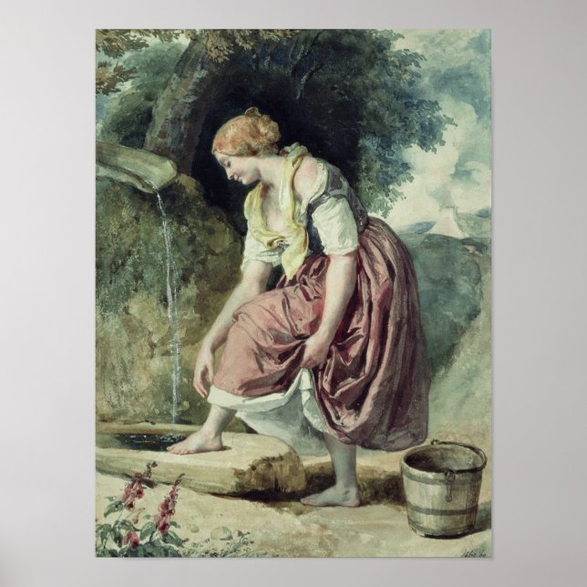 Girl at a Conduit Poster (Front)