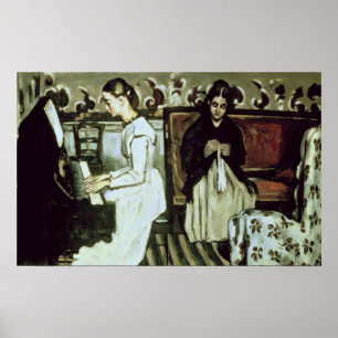Girl at the Piano , 1868-69 Poster