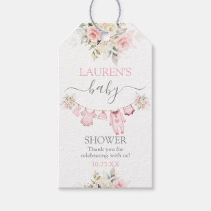 Girl Baby Clothes Baby Shower Gift Tag