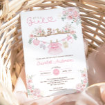 Girl Baby Clothes Pink Floral Laundry Baby Shower Invitation<br><div class="desc">This invitation is thoughtfully crafted for parents-to-be who adore contemporary style with a touch of whimsy. Featuring an array of charming baby essentials set against a soft pastel pink & blush palette,  it sets the stage for a delightful celebration of your upcoming arrival.</div>