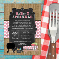 Girl Baby Q Sprinkle, BBQ baby shower