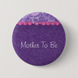 Girl-baby shower 2 inch round button