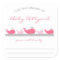 Girl Baby Shower bookplates / pink grey whales