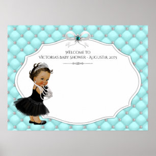 Girl Baby Shower Guest Book Signature Poster