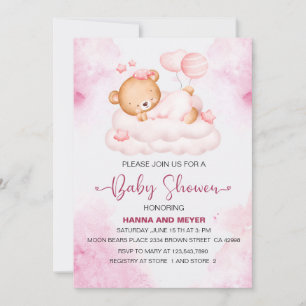  Girl Baby Shower Invitation