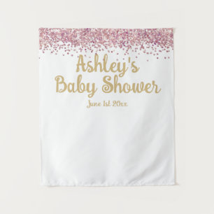 Girl Baby Shower Photo Booth Backdrop Photo Prop Tapestry