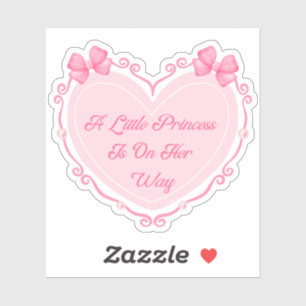girl baby shower pink heart bows