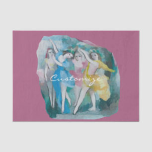 Girl Ballerina Dancers Thunder_Cove Tissue Paper