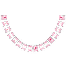 Girl Balloon Themed First Birthday Banner