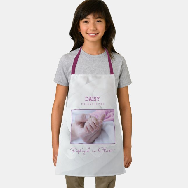 Girl Baptism Congratulations for Baby Personalized Apron (Insitu)