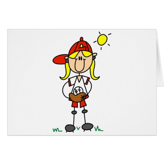 Girl Baseball Player Tshirts and Gifts (Front Horizontal)