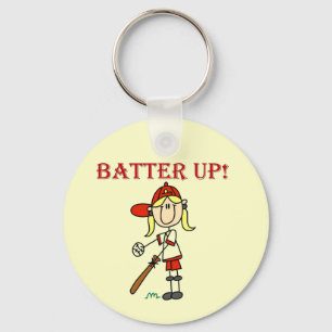 Girl Batter Up Tshirts and Gifts Keychain
