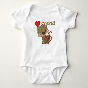 Girl Bear Cocoa Love Baby Bodysuit