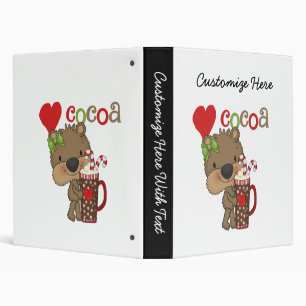 Girl Bear Cocoa Love Binder