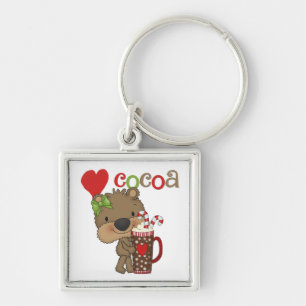 Girl Bear Cocoa Love Keychain