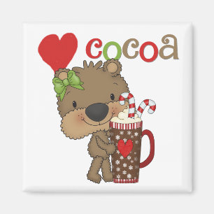 Girl Bear Cocoa Love Magnet