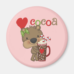 Girl Bear Cocoa Love Magnet