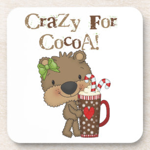 Girl Bear Crazy For Cocoa Coaster