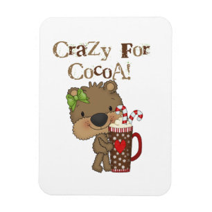 Girl Bear Crazy For Cocoa Magnet