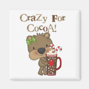 Girl Bear Crazy For Cocoa Magnet
