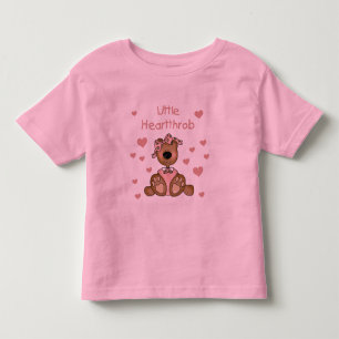 Girl Bear Little Heartthrob Toddler T-shirt