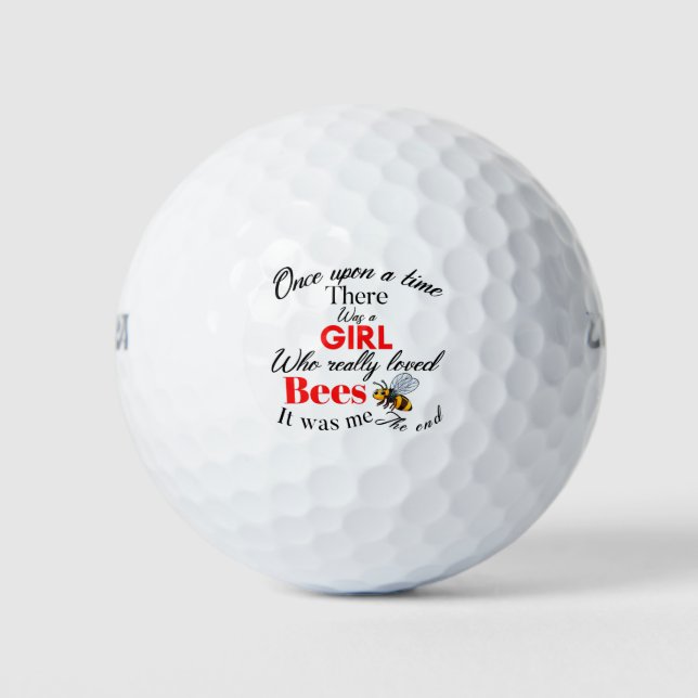 girl bees golf balls (Front)