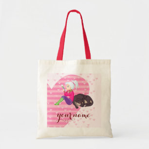 Girl Being in love Tote Bag