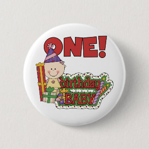 Girl Birthday Baby Tshirts and Gifts 2 Inch Round Button