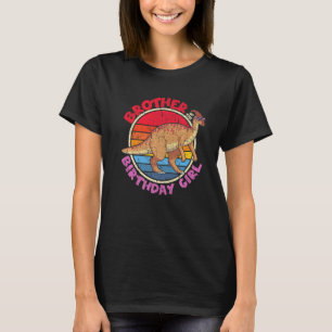 Girl Birthday I Brother I Parasaurolophus I Family T-Shirt