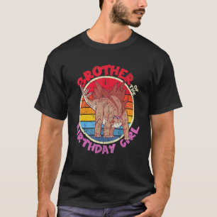 Girl Birthday I Brother I Stegosaurus I Family Mat T-Shirt
