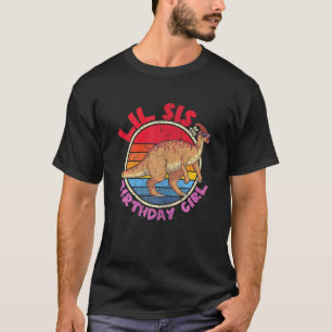 Girl Birthday I Lil Sis I Parasaurolophus I Family T-Shirt