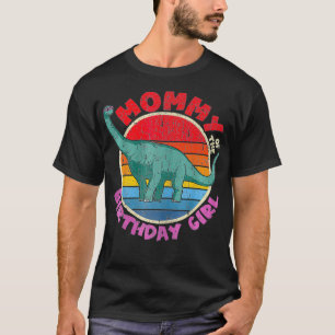 Girl Birthday I Mommy I Brachiosaurus I Family Mat T-Shirt