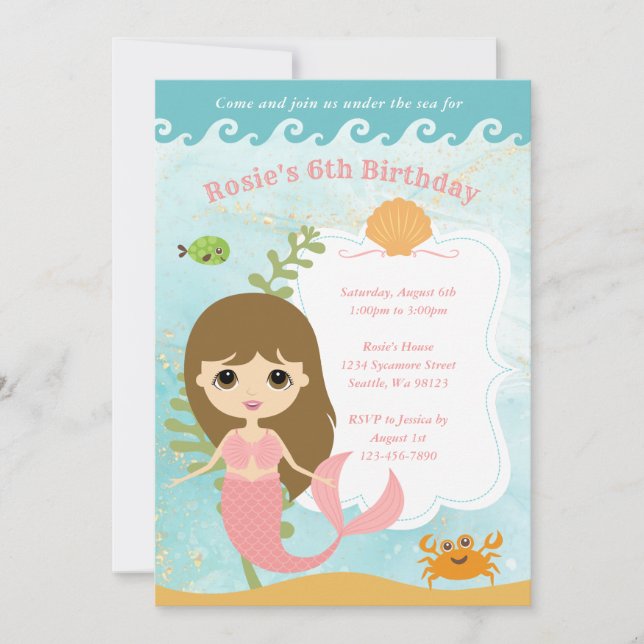 Girl Birthday Invitations (Front)