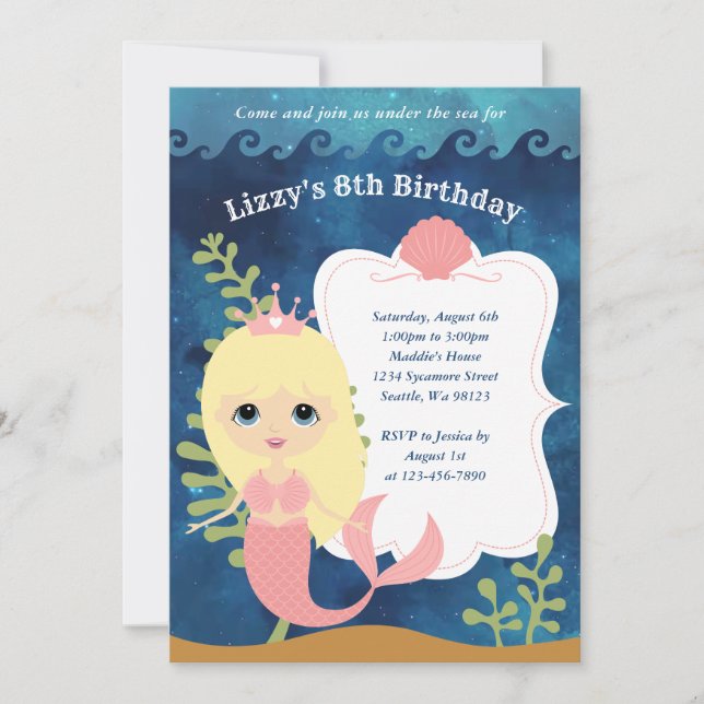 Girl Birthday Invitations (Front)